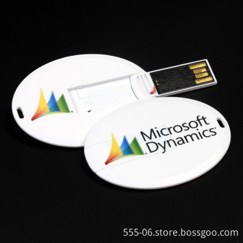 Bulk Items Blank Visa Credit Card Round USB Flash